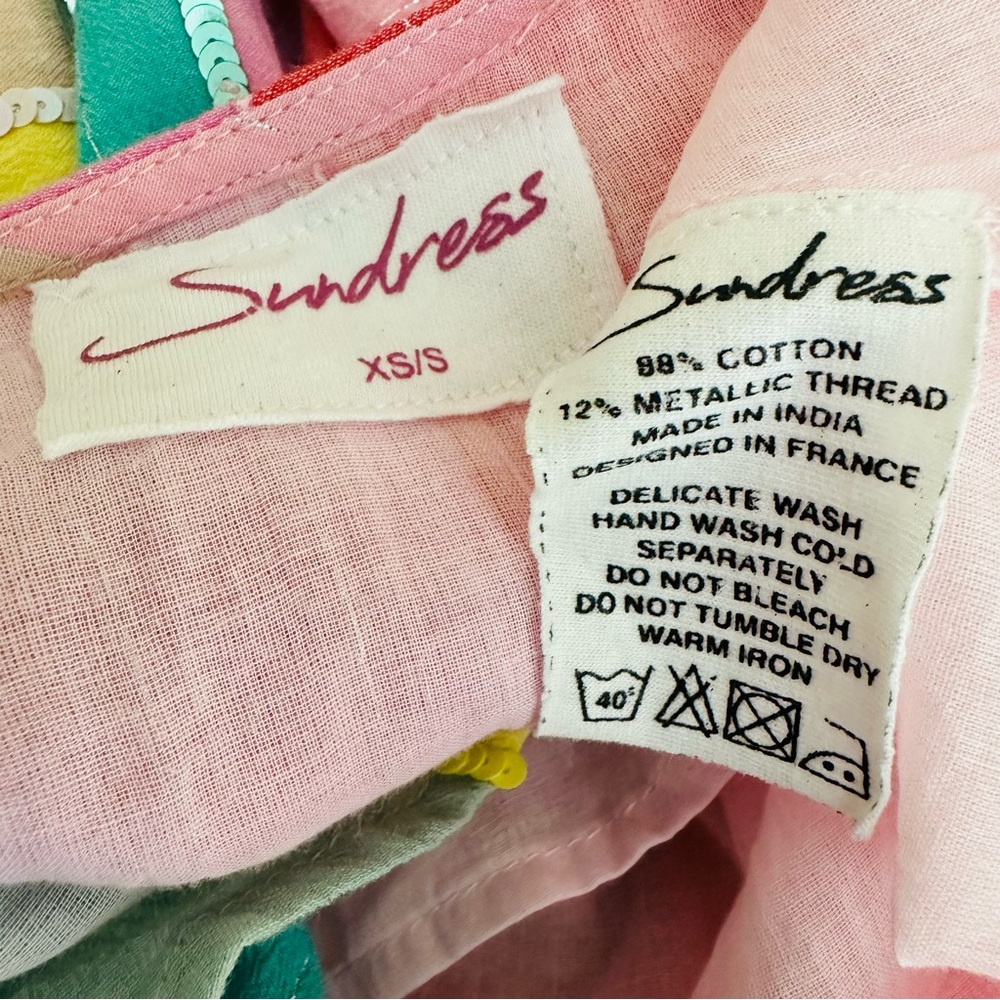 Sundress Deva Multi Stripe Sequin Resort Wear Sum… - image 4